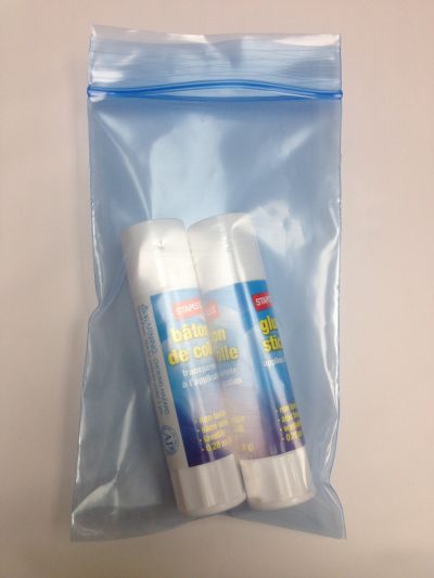 3 X 5, 2 Mil Extra-Light BLUE Reclosable Bag (Very Light Tinted!)