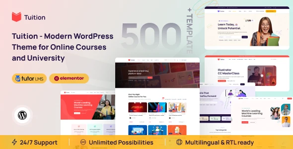 Tuition Education & Online Course WordPress Theme